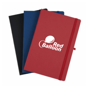 Caderno Personalizado com personalização de marca corporativa. Opção de brinde corporativo para empresas.
