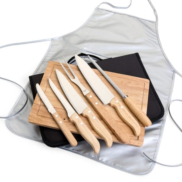 Kit Churrasco Personalizado com Estojo + 8 peças - HUBZB-12089