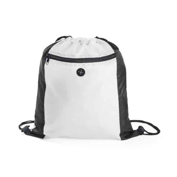 Mochila Saco Personalizada com logotipo de marca corporativa. Opção de brinde personalizado para empresas.