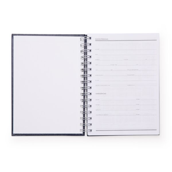 Caderno Personalizado com gravação de marca empresarial. Opção de brindes para empresa.