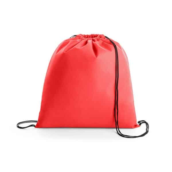 Mochila Saco Personalizada com logotipo de marca empresarial. Opção de brinde personalizado para empresas.