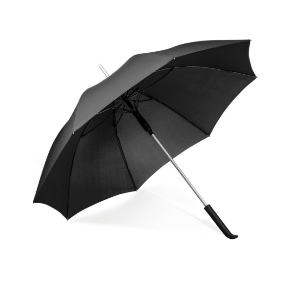 Guarda Chuva Personalizado com personalização de logotipo de marca corporativa. Brinde personalizado sofisticado.