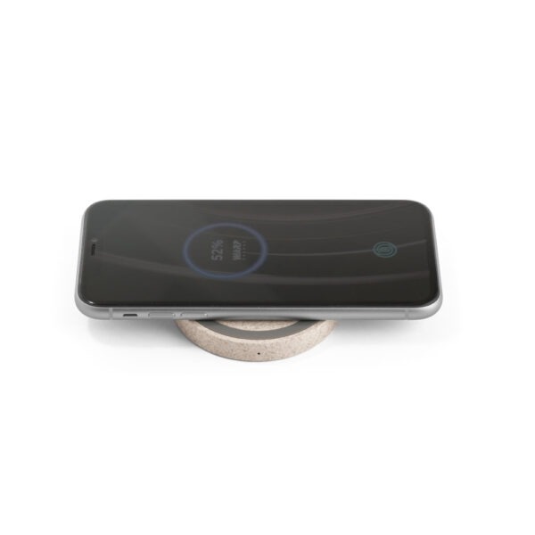 Carregador Personalizado Wireless em ABS e fibra de palha - HUBSP-57929 - Image 2