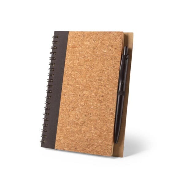 (14x10  cm) | Caderno Ecológico Personalizado Cortiça SEM PAUTA - HUBSP-93285 - Image 2