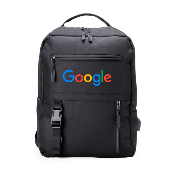 Mochila Personalizada com logotipo de marca corporativa. Opção de brindes para empresa.