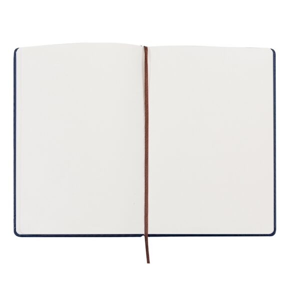 (21x15 cm) | Caderno Personalizado tipo Moleskine de Couro Sintético - SEM PAUTA - HUBZB-03005 - Image 4