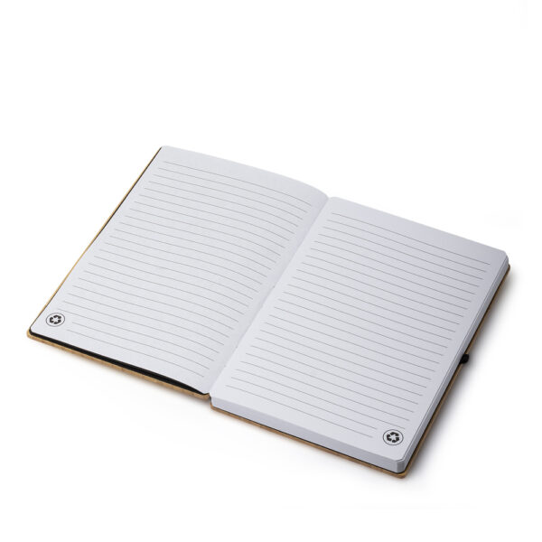 (19x13 cm) | Caderno Ecológico Personalizado Capa Dura | COM PAUTA - HUBAS-CAD200 - Image 2