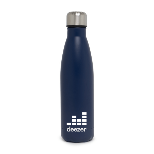 Garrafa Térmica Personalizada com personalização de logotipo de marca empresarial. Brinde corporativo especial.