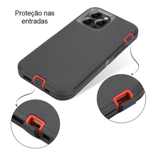 4 EM 1 -ULTRA DEFENDER  - Capa Anti-impacto Personalizada - COM Clipe - HUBIMP-002 - Image 6