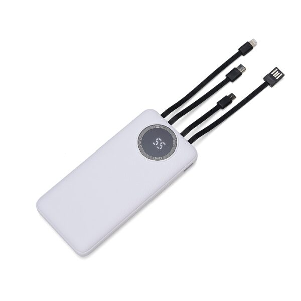 Power Bank Personalizado 10.000mAh com Lanterna e Multissaídas - HUBZB-04052 - Image 2