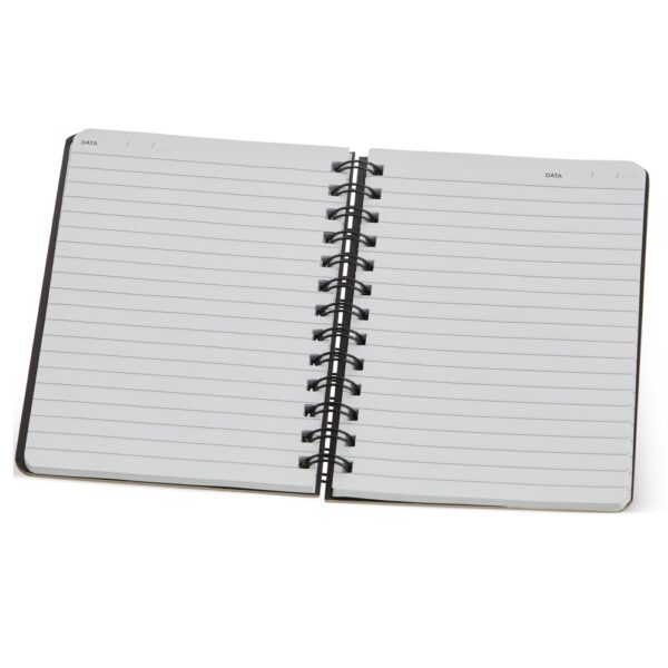 Caderno Personalizado com personalização de marca empresarial. Opção de brinde personalizado para empresas.