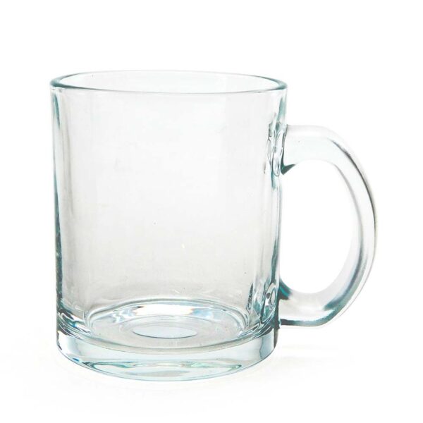 Caneca Personalizada de Vidro Cristal p/ Sublimação - 325ml - HUBSD-1730