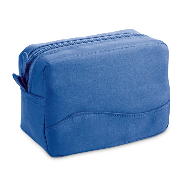 Necessaire Personalizada com personalização de logotipo de marca empresarial. Excelente brinde para empresas.