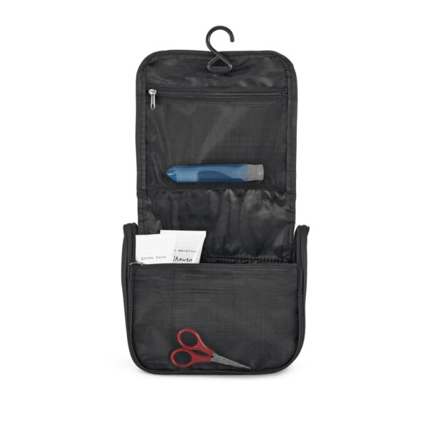 Necessaire Personalizada com personalização de logotipo de marca corporativa. Brinde personalizado exclusivo.