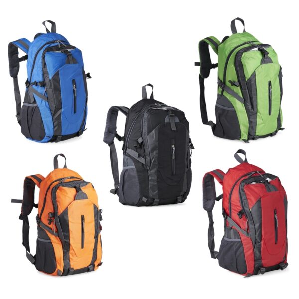 Mochila Personalizada com personalização de marca empresarial. Opção de brinde personalizado para empresas.