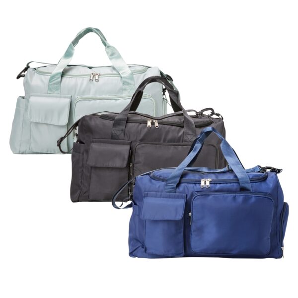 Bolsa de Viagem Personalizada com personalização de logotipo de marca empresarial. Brinde personalizado elegante.
