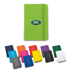 Caderno Personalizado com gravação de marca corporativa. Opção de brinde personalizado para empresas.