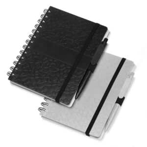 Caderno Personalizado com gravação de marca corporativa. Opção de brindes para empresa.