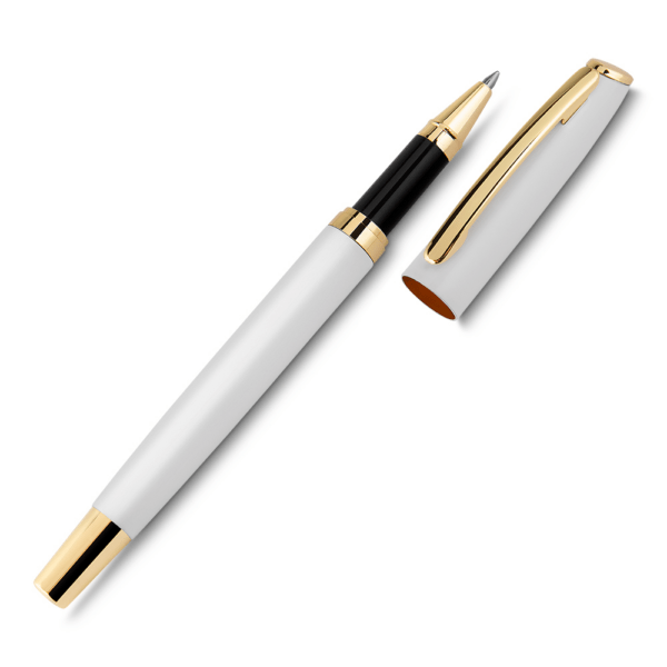 Caneta Personalizada com personalização de logotipo de marca corporativa. Excelente brinde para empresas.