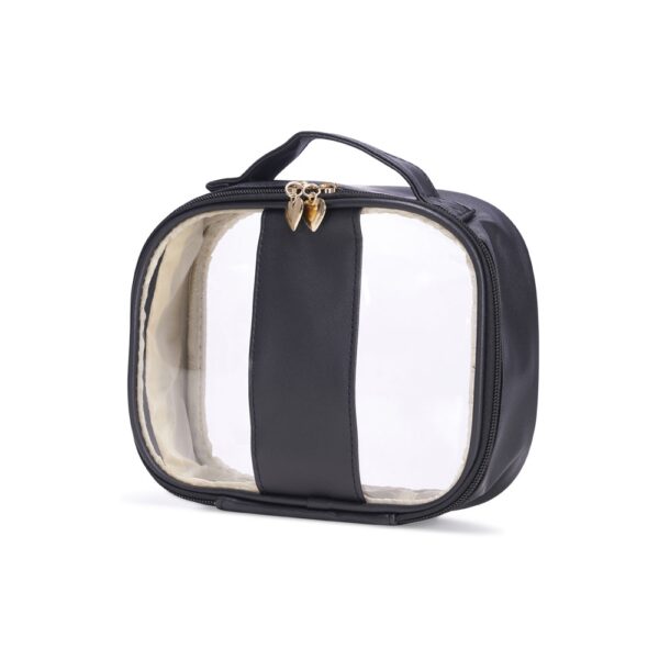 Necessaire Personalizada com personalização de logotipo de marca corporativa. Brinde personalizado exclusivo.