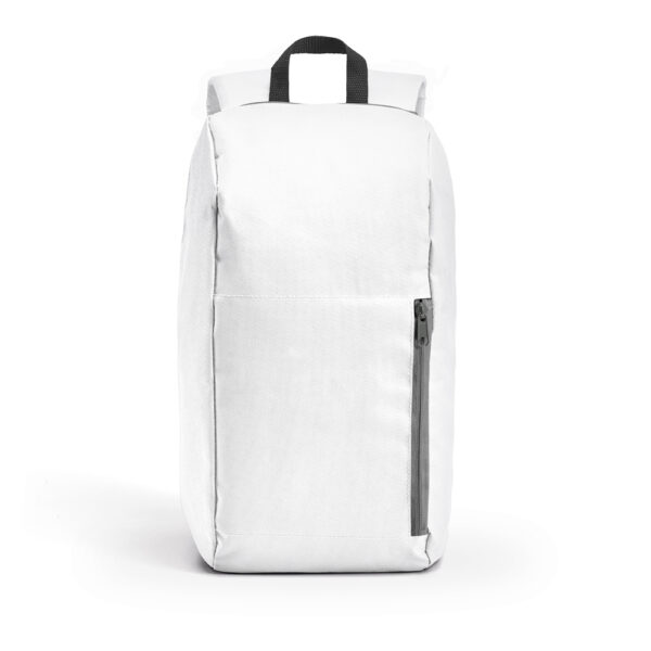 Mochila Personalizada com personalização de marca empresarial. Tipo de brindes para empresa.