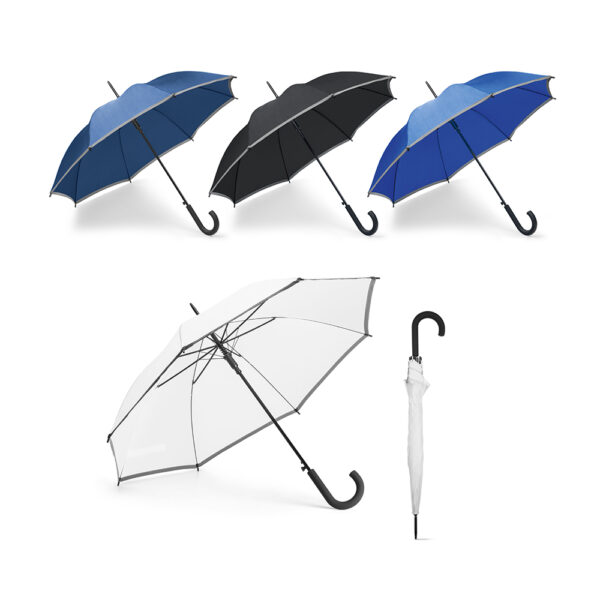 Guarda Chuva Personalizado com logotipo de marca corporativa. Perfeito brinde para empresas.