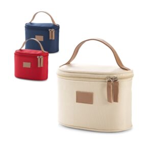 Necessaire Personalizada com logotipo de marca empresarial. Brinde corporativo distinto.