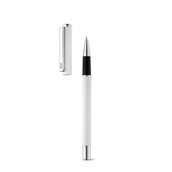 Caneta Personalizada com personalização de logotipo de marca corporativa. Brinde personalizado criativo.