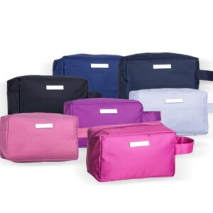 Necessaire Personalizada com logotipo de marca empresarial. Brinde corporativo distinto.