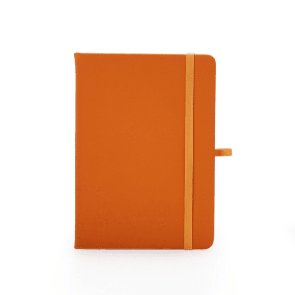 Caderno Personalizado com logotipo de marca empresarial. Opção de brinde corporativo para empresas.