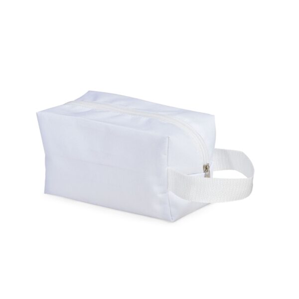 Necessaire Personalizada com personalização de logotipo de marca empresarial. Brinde corporativo especial.
