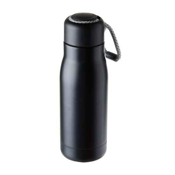 Garrafa Térmica Personalizada com personalização de logotipo de marca empresarial. Brinde personalizado elegante.