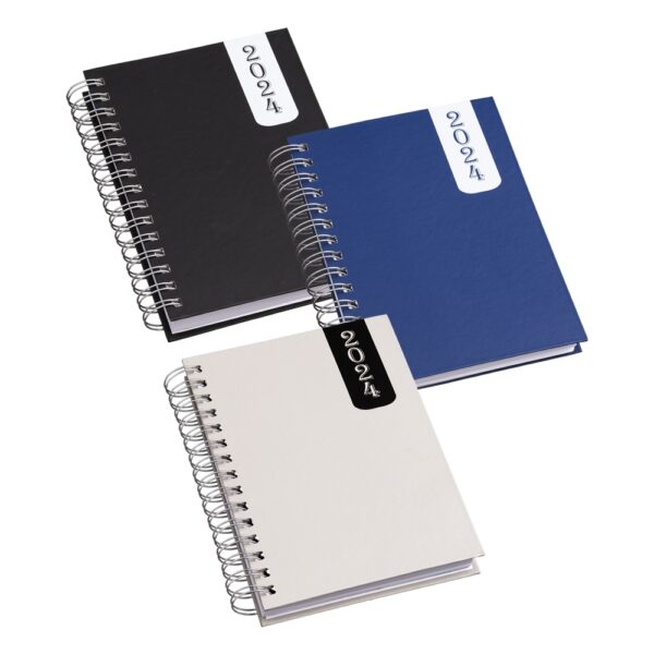 (20x16 cm) | Agenda Personalizada Diária 2024 Wire - o - HUBZB-14462