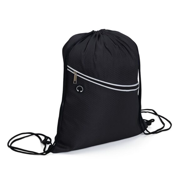 Mochila Saco Personalizada com gravação de marca empresarial. Opção de brinde corporativo para empresas.