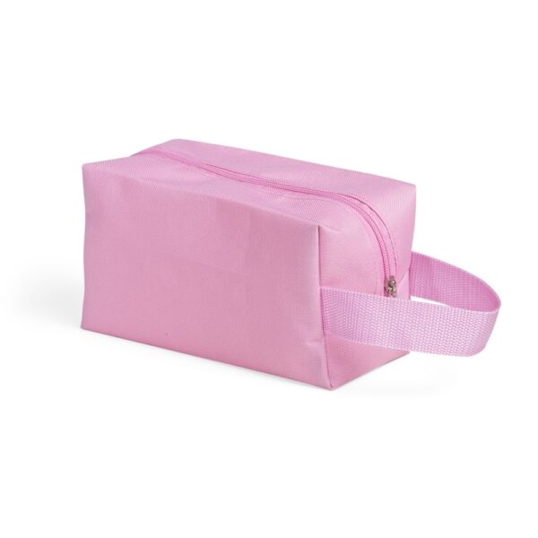 Necessaire Personalizada com personalização de logotipo de marca empresarial. Brinde corporativo especial.