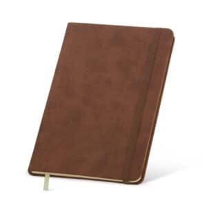 Caderno Personalizado com gravação de marca corporativa. Opção de brinde personalizado para empresas.