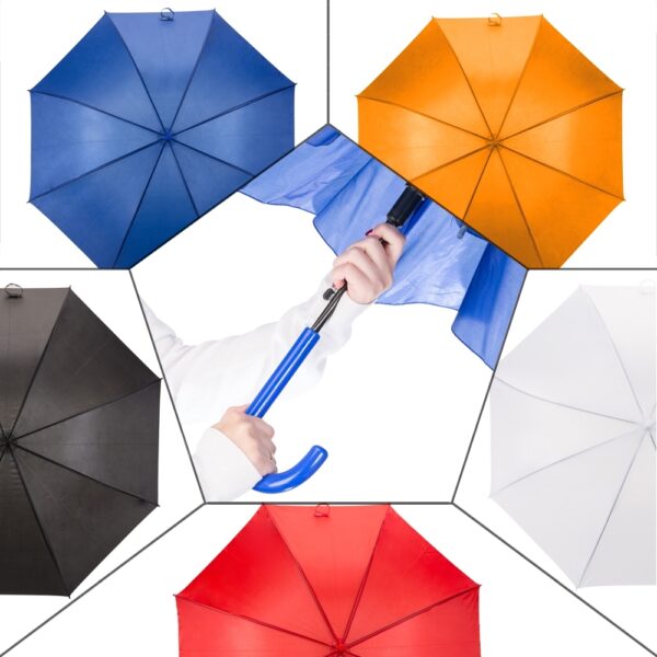 Guarda Chuva Personalizado com personalização de logotipo de marca corporativa. Excelente brinde para empresas.