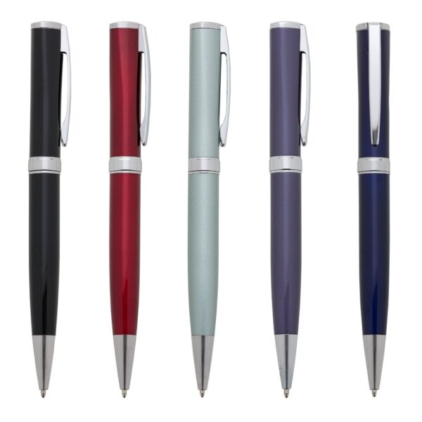 Caneta Personalizada com gravação de logotipo de marca corporativa. Brinde personalizado refinado.