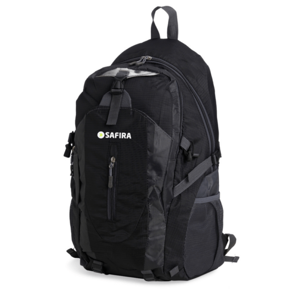 Mochila Personalizada com personalização de marca empresarial. Opção de brinde corporativo para empresas.