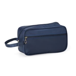 Necessaire Personalizada com gravação de logotipo de marca corporativa. Brinde personalizado sofisticado.