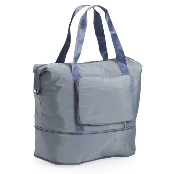 Bolsa de Viagem Personalizada com gravação de logotipo de marca empresarial. Ótimo brinde para empresas.
