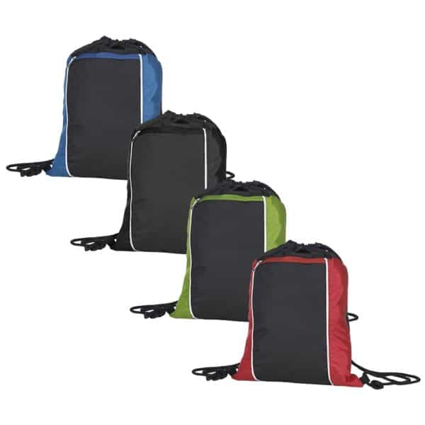 Mochila Saco Personalizada com personalização de marca corporativa. Opção de brindes para empresa.