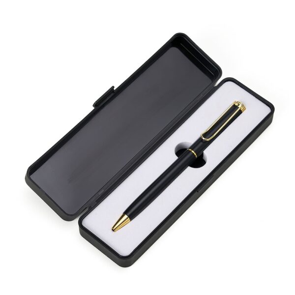 Caneta Personalizada de Metal com Estojo plástico - HUBZB-14480 - A Huble oferece atendimento especializado para brindes corporativos e mochilas personalizadas para empresas e agências de eventos. Sua melhor opção em brindes corporativos está na Huble com entrega para todo Brasil.