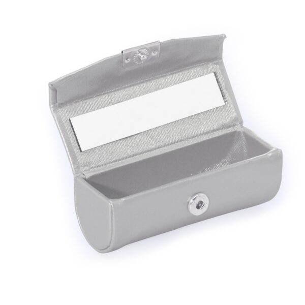 Porta Batom Personalizado de Couro Sintético e Espelho - HUBZB-12599