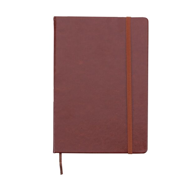 (21x15 cm) | Caderno Personalizado tipo Moleskine de Couro Sintético - SEM PAUTA - HUBZB-03005 - Image 8