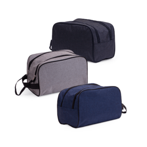 Necessaire Personalizada com logotipo de marca empresarial. Brinde personalizado inovador.
