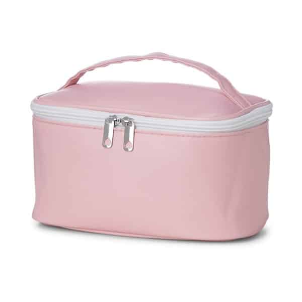 Necessaire Personalizada com personalização de logotipo de marca corporativa. Brinde personalizado criativo.