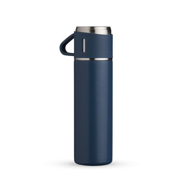 Garrafa Térmica Personalizada com gravação de logotipo de marca empresarial. Brinde corporativo exclusivo.