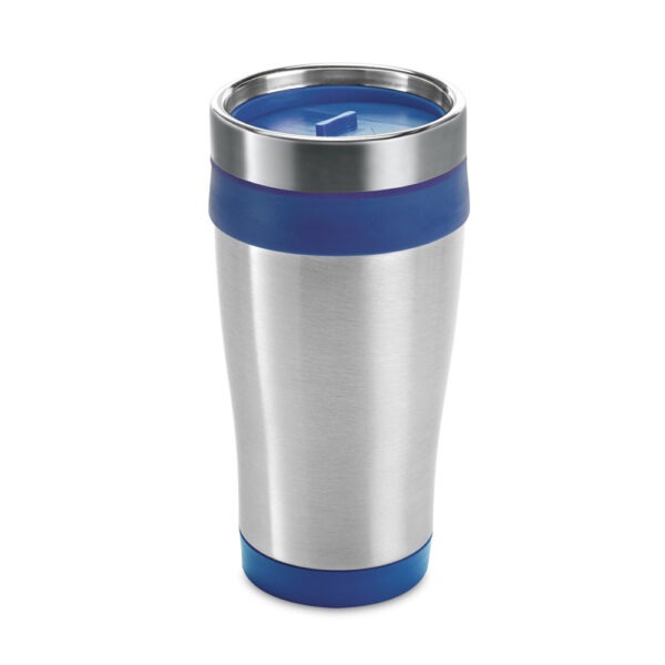 Copo térmico personalizado com personalização, brinde empresarial elegante.
