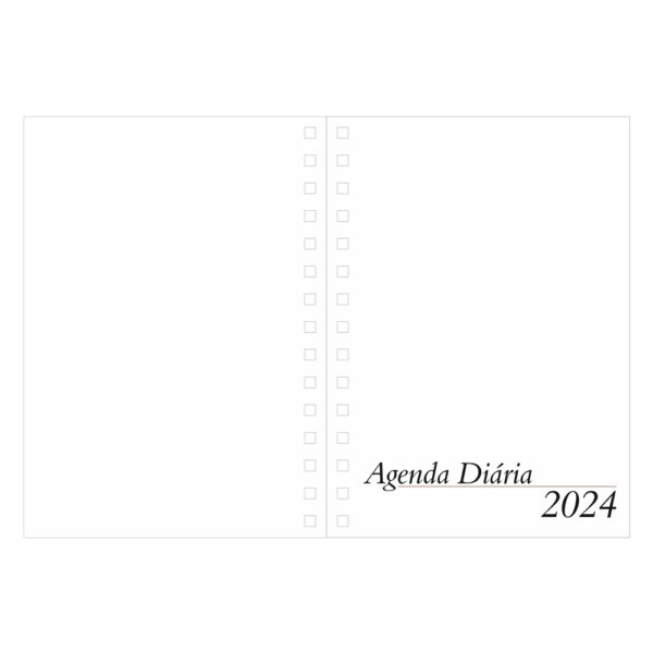 (20x16 cm) | Agenda Personalizada Diária 2024 Wire-o - HUBZB-14627 - Image 4